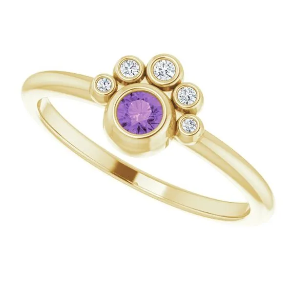 Stackable Bezel-Set Ring Image 5 Holly's Jewelry Mountain Home, AR