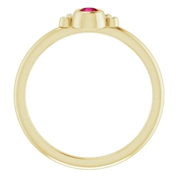 Stackable Bezel-Set Ring Image 2 Milan's Jewelry Inc Sarasota, FL