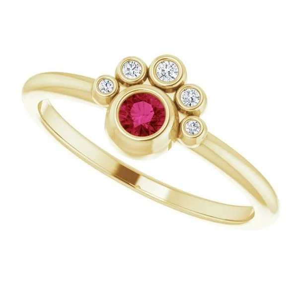 Stackable Bezel-Set Ring Image 5 Milan's Jewelry Inc Sarasota, FL