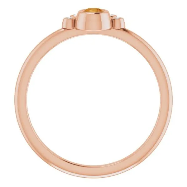 Stackable Bezel-Set Ring Image 2 Milan's Jewelry Inc Sarasota, FL