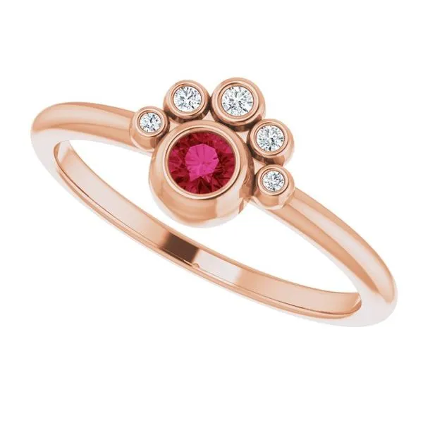 Stackable Bezel-Set Ring Image 5 Holly's Jewelry Mountain Home, AR