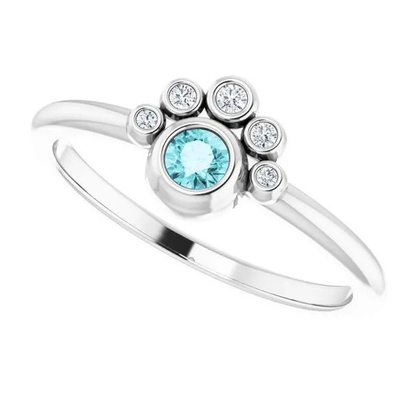 Stackable Bezel-Set Ring Image 5 Holly's Jewelry Mountain Home, AR