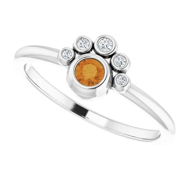 Stackable Bezel-Set Ring Image 5 Milan's Jewelry Inc Sarasota, FL
