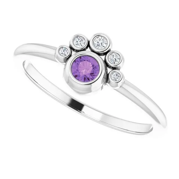 Stackable Bezel-Set Ring Image 5 Milan's Jewelry Inc Sarasota, FL
