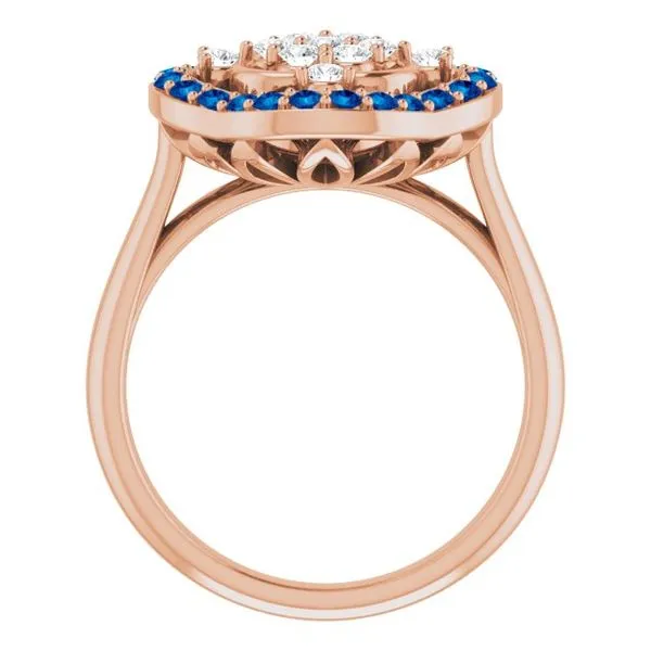 Halo-Style Cluster Ring Image 2 Cherry Street Jewelers Tulsa, OK