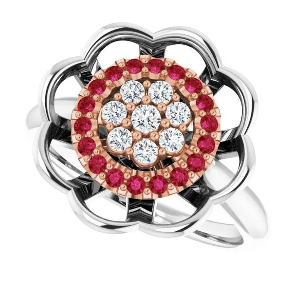 Halo-Style Cluster Ring Image 5 Holly's Jewelry Mountain Home, AR