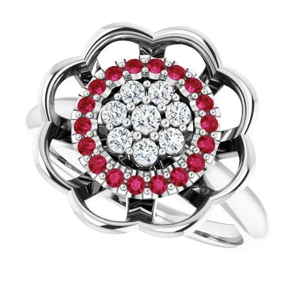 Halo-Style Cluster Ring Image 5 Holly's Jewelry Mountain Home, AR