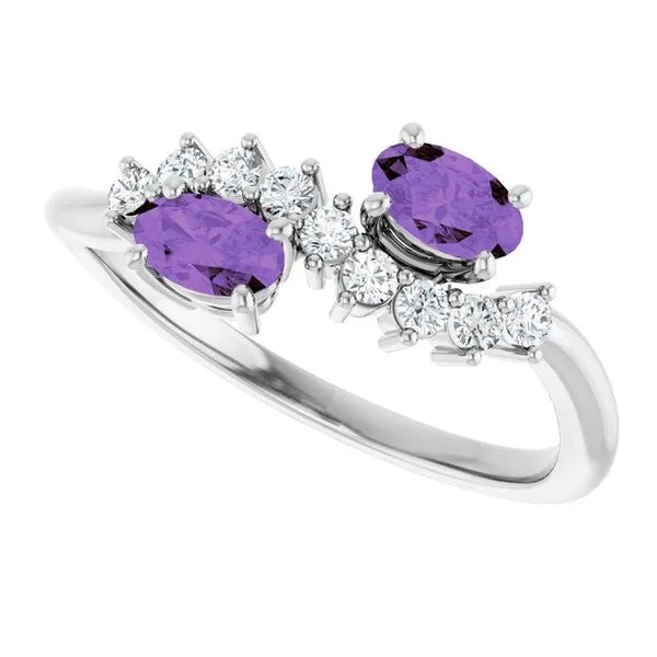 Two-Stone Ring Image 5 Cherry Street Jewelers Tulsa, OK