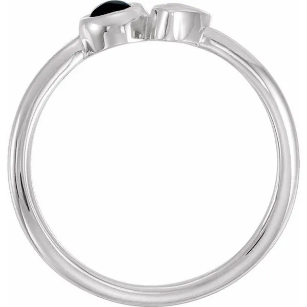 Two-Stone Bezel-Set Ring Image 2 Holly's Jewelry Mountain Home, AR