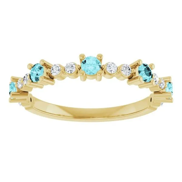 Accented Stackable Ring Image 3 Mendham Jewelers Mendham, NJ