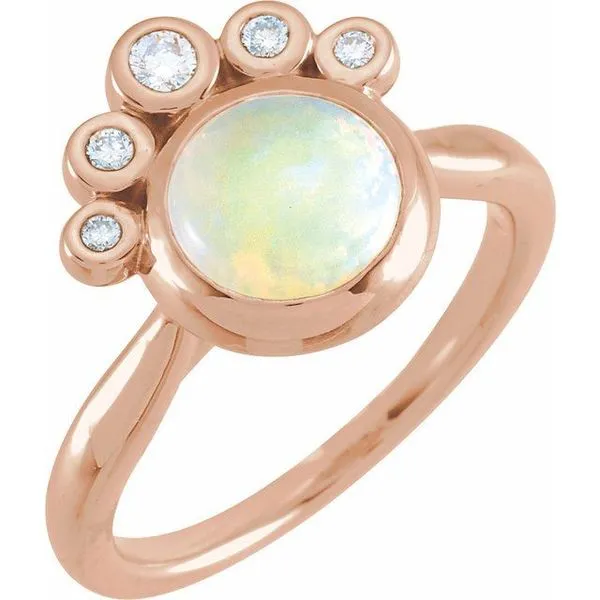 Bezel-Set Cabochon Ring Long Jewelers Chesapeake, VA