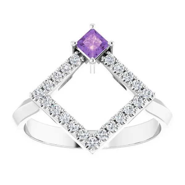 Accented Geometric Ring Image 3 Long Jewelers Chesapeake, VA