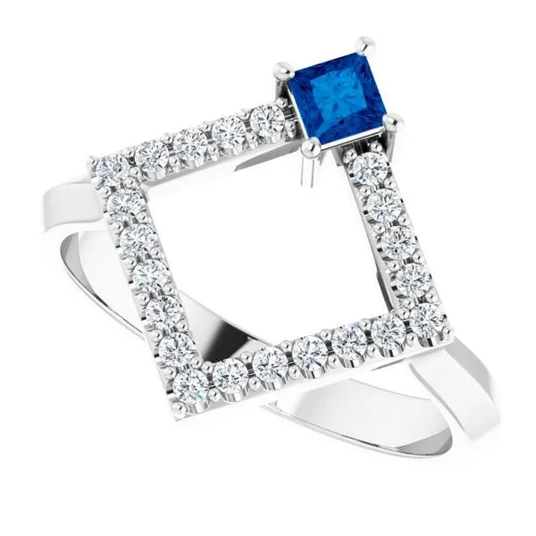 Accented Geometric Ring Image 5 Cherry Street Jewelers Tulsa, OK