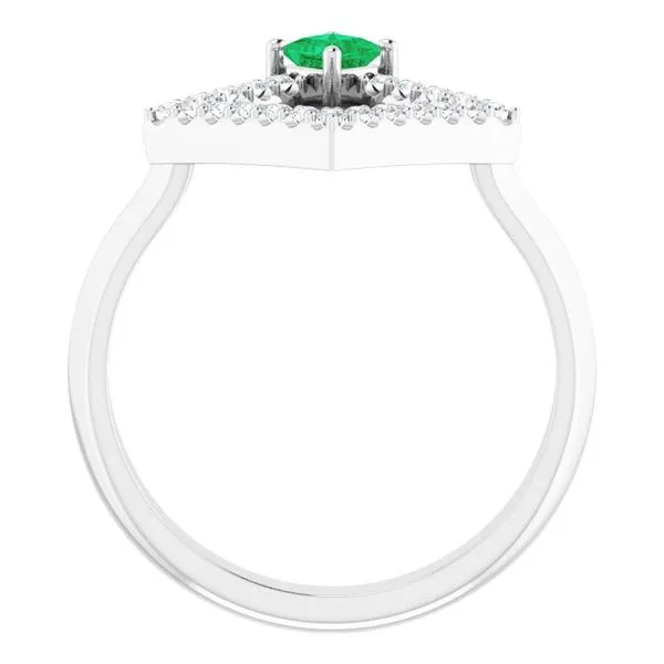 Accented Geometric Ring Image 2 Henry B. Ball Jewelers Canton, OH