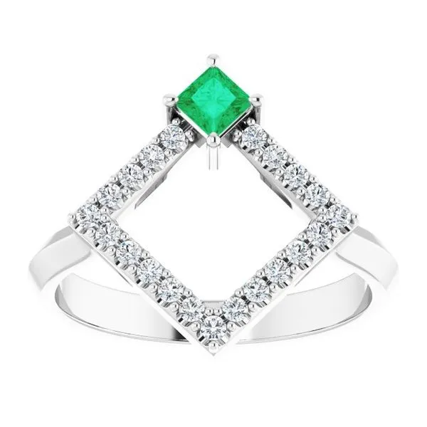 Accented Geometric Ring Image 3 Henry B. Ball Jewelers Canton, OH