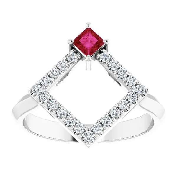 Accented Geometric Ring Image 3 Henry B. Ball Jewelers Canton, OH
