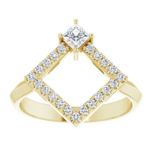 Accented Geometric Ring Image 3 Henry B. Ball Jewelers Canton, OH