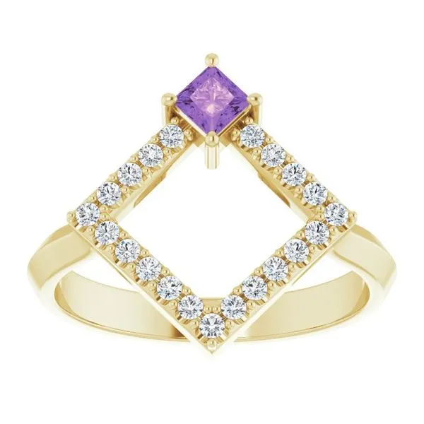 Accented Geometric Ring Image 3 Henry B. Ball Jewelers Canton, OH