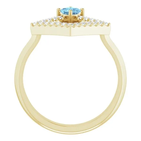 Accented Geometric Ring Image 2 Henry B. Ball Jewelers Canton, OH