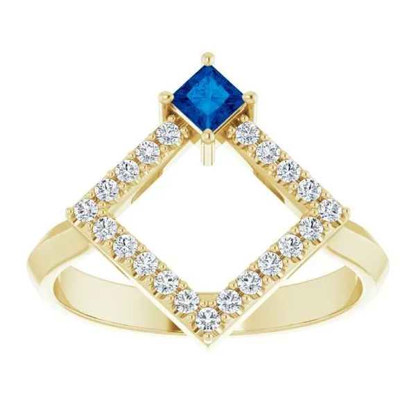 Accented Geometric Ring Image 3 Henry B. Ball Jewelers Canton, OH