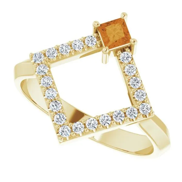 Accented Geometric Ring Image 5 Cherry Street Jewelers Tulsa, OK