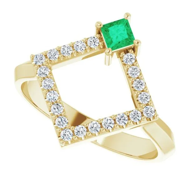 Accented Geometric Ring Image 5 Henry B. Ball Jewelers Canton, OH