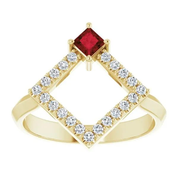 Accented Geometric Ring Image 3 Smith Jewelers Franklin, VA