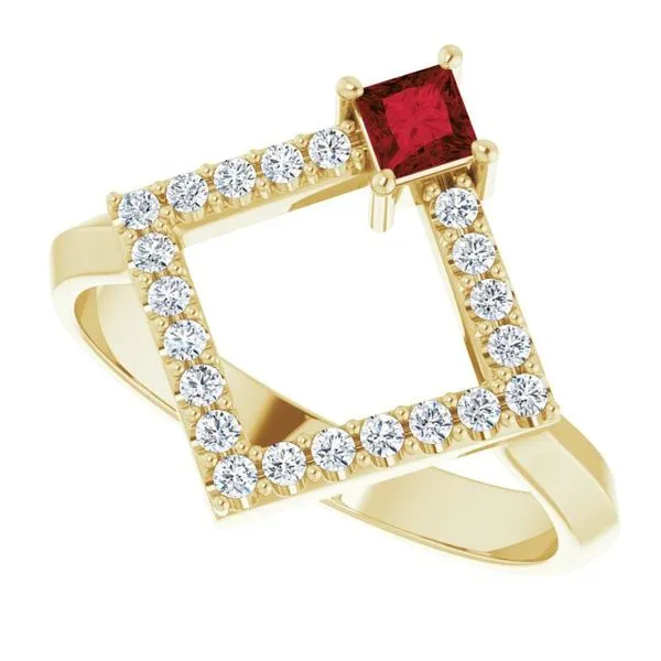 Accented Geometric Ring Image 5 Long Jewelers Chesapeake, VA