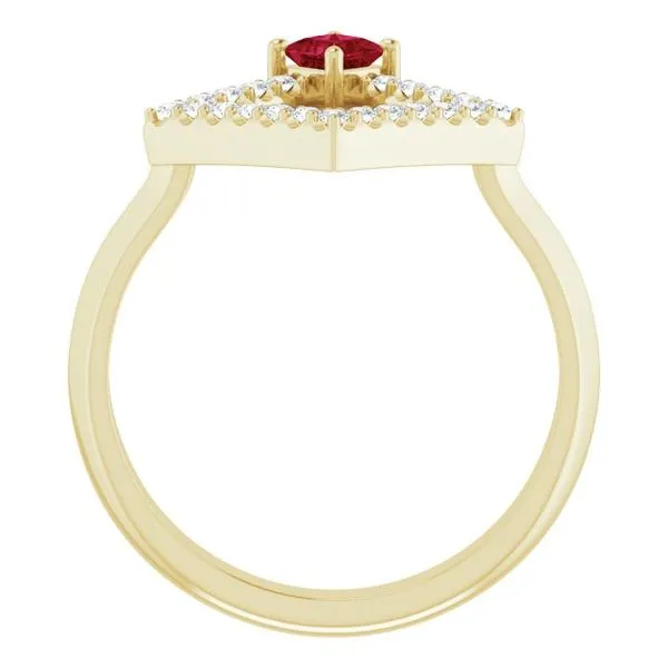 Accented Geometric Ring Image 2 Henry B. Ball Jewelers Canton, OH