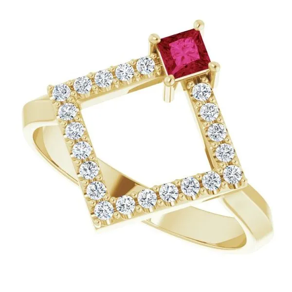 Accented Geometric Ring Image 5 Moseley Diamond Showcase Inc Lexington, SC