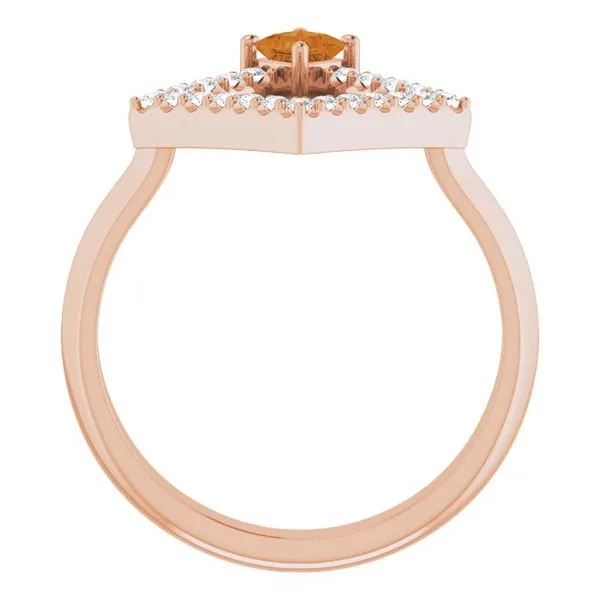 Accented Geometric Ring Image 2 Henry B. Ball Jewelers Canton, OH