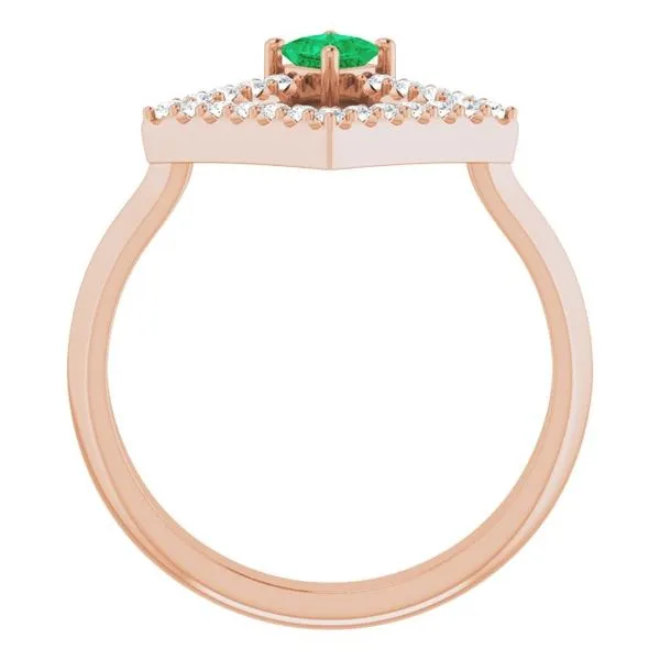 Accented Geometric Ring Image 2 Linwood Custom Jewelers Linwood, NJ