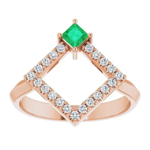 Accented Geometric Ring Image 3 Linwood Custom Jewelers Linwood, NJ