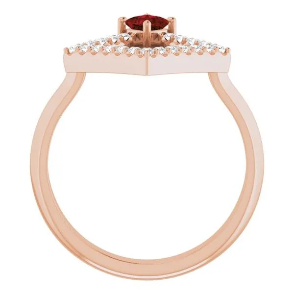 Accented Geometric Ring Image 2 Linwood Custom Jewelers Linwood, NJ