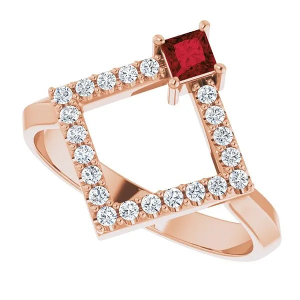 Accented Geometric Ring Image 5 Cherry Street Jewelers Tulsa, OK