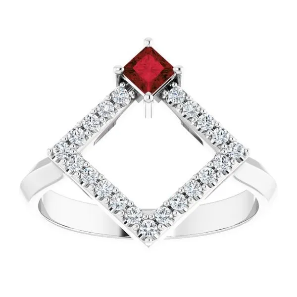 Accented Geometric Ring Image 3 Cherry Street Jewelers Tulsa, OK