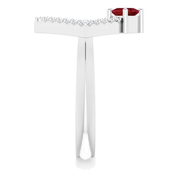 Accented Geometric Ring Image 4 Linwood Custom Jewelers Linwood, NJ