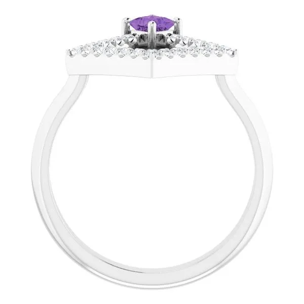 Accented Geometric Ring Image 2 Gysbers Jewelry Waupun, WI