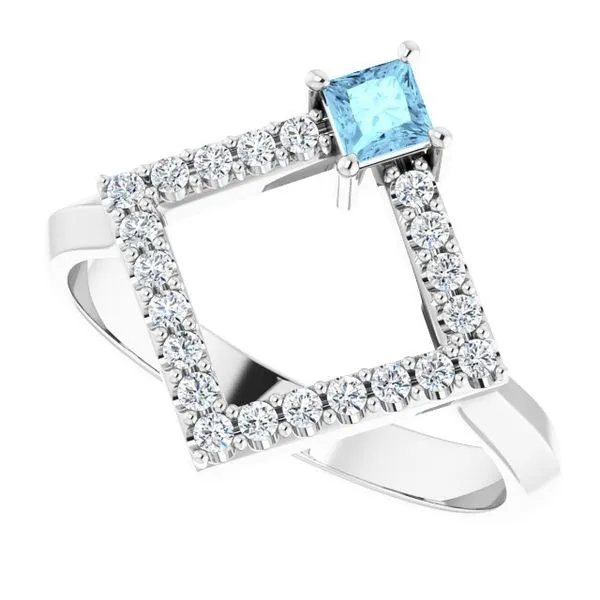Accented Geometric Ring Image 5 CMS Fine Jewelers Wooster, OH