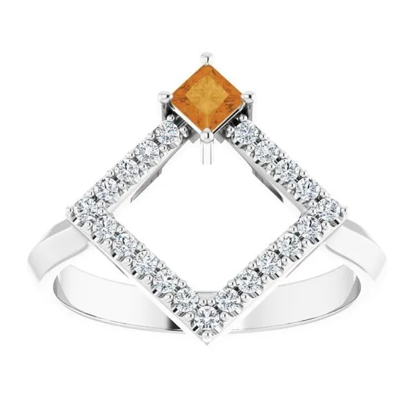 Accented Geometric Ring Image 3 Henry B. Ball Jewelers Canton, OH