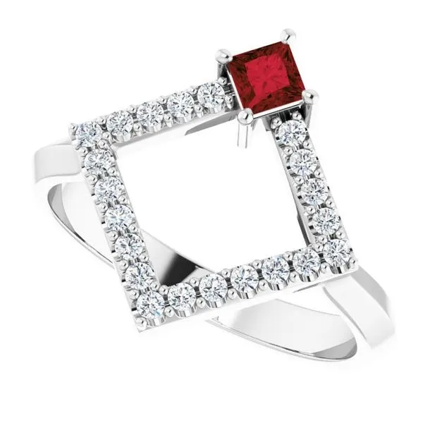 Accented Geometric Ring Image 5 Holly's Jewelry Mountain Home, AR