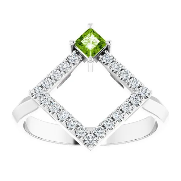 Accented Geometric Ring Image 3 Milan's Jewelry Inc Sarasota, FL