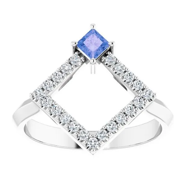 Accented Geometric Ring Image 3 Woelk's House of Diamonds Russell, KS