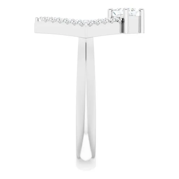 Accented Geometric Ring Image 4 Linwood Custom Jewelers Linwood, NJ