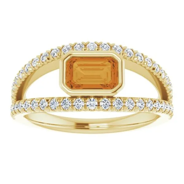 Bezel-Set Accented Ring Image 3 Cherry Street Jewelers Tulsa, OK