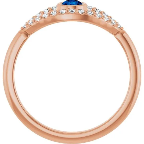Accented Evil Eye Ring Image 2 Long Jewelers Chesapeake, VA