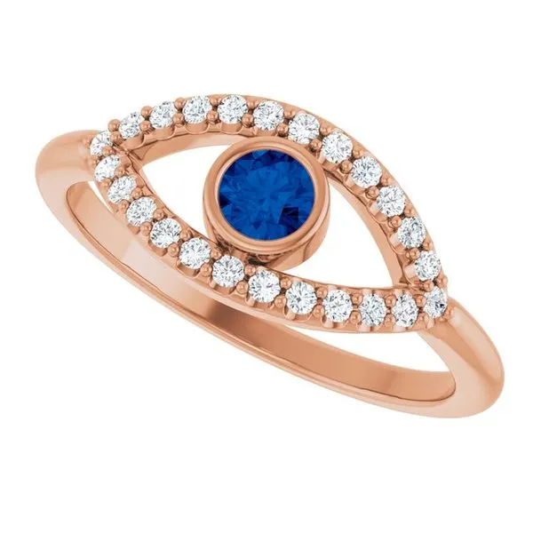 Accented Evil Eye Ring Image 5 Holly's Jewelry Mountain Home, AR