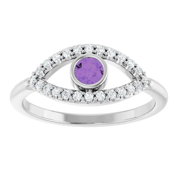 Accented Evil Eye Ring Image 3 Cherry Street Jewelers Tulsa, OK