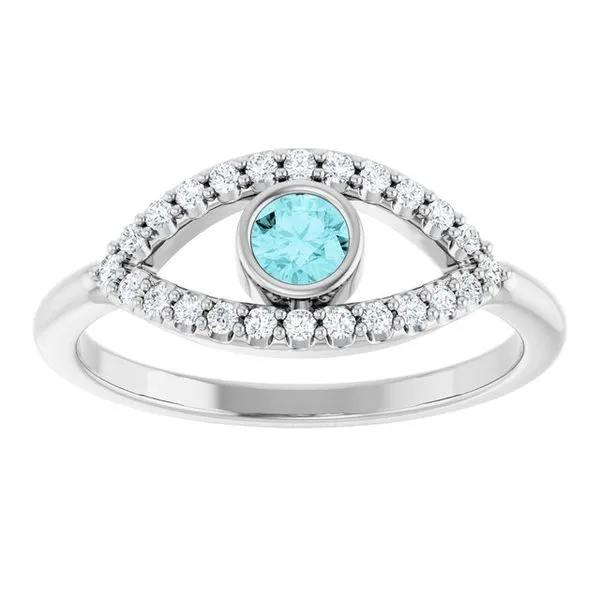 Accented Evil Eye Ring Image 3 Cherry Street Jewelers Tulsa, OK