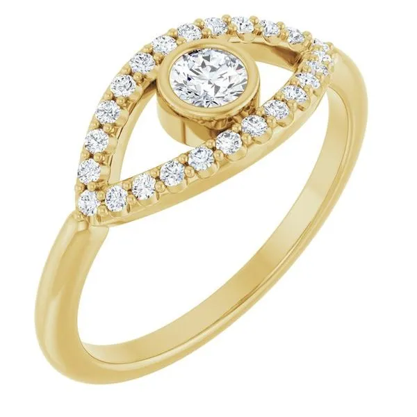 Accented Evil Eye Ring Linwood Custom Jewelers Linwood, NJ